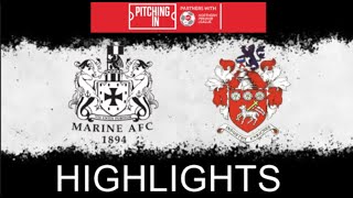 Marine AFC vs Liversedge FC Highlights [upl. by Enyalb487]