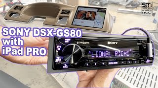 LETS TEST Sony DSXGS80 car stereo with iPad PRO [upl. by Enej]