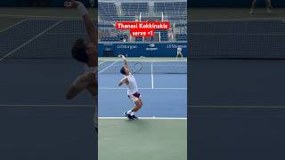 Thanasi Kokkinakis serve 1 WINNER 💥 🎾 Kokkinakis Tennis Forehand [upl. by Aleek]