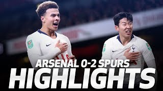 HIGHLIGHTS  ARSENAL 02 SPURS Carabao Cup quarterfinal [upl. by Trebreh]