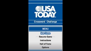 USA Today Crossword Challenge Credits  Nintendo DS  2008 [upl. by Ahsiuqet]