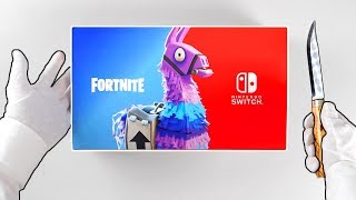 Nintendo Switch quotFORTNITEquot Console Unboxing Double Helix Skin Bundle Fortnite Battle Royale [upl. by Llessur]