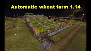 Minecraft 114  Automatic Simple Wheat Farm [upl. by Opportina]