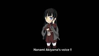 Voice of Nanami Akiyama [upl. by Yniatirb647]