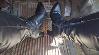 Driving backroads in knee high boots on a beautiful fall day kneehighboots gaspedal [upl. by Guillaume]