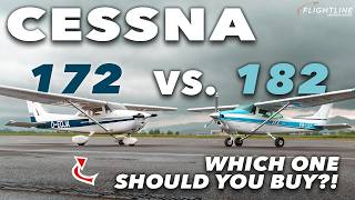 Cessna 172 VS Cessna 182 Which one is better for YOU  Indepth review [upl. by Meeharbi]