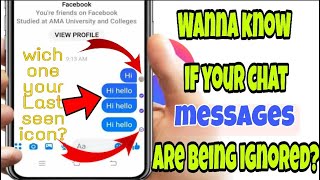 PAANO MALAMAN KUNG NAKA IGNORE KA SA MESSENGER [upl. by Cr]