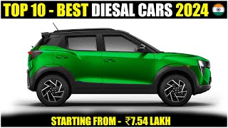 Top 10 Best Diesel Cars In India 2024 Mileage Price Features etc [upl. by Feilak]