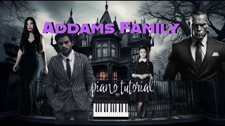 Addams Family theme song piano tutorial [upl. by Seeto]