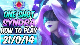 S HOW TO PLAY amp CARRY WITH SYNDRA MID GUIDE  FULL ONESHOT  Best Build amp Runes League of Legends [upl. by Isleana]