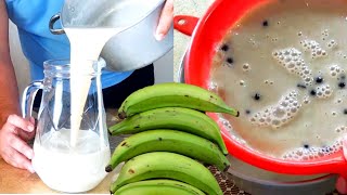 Receta Tradicional de Colada de Plátano con Leche  Cocina Ecuatoriana [upl. by Atnahs665]