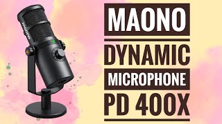 MAONO Dynamic Microphone PD 400X [upl. by Lodhia]