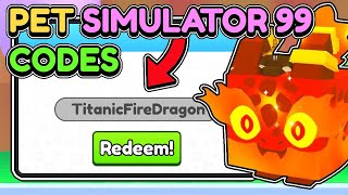 😱This SECRET CODE GIVES FREE HUGE PETS in Pet Simulator 99 [upl. by Malachi]