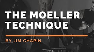 MOELLER TECHNIQUE EXPLAINED Jim Chapin demonstrates and explains the Moeller Technique for drummers [upl. by Ettezzil497]