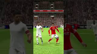 Ball score in between defenders legs goal👀🔥 goals efootball efootball2024 gaming [upl. by Erihppas]