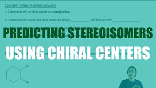 Using chiral centers to predict types of stereoisomers [upl. by Omiseno203]