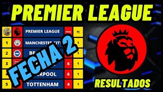 TABLA DE POSICIONES DE LA PREMIER LEAGUE 20242025 FECHA 2 RESULTADOS Y CLASIFICACIÓN LIGA INGLESA [upl. by Ahtnicaj]