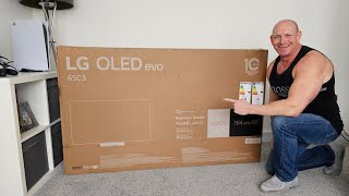 LG C3 OLED unboxing setup amp demo [upl. by Auhoj]