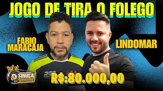 FABIO MARACAJA🆚️ LINDOMAR 80 MIL AO VIVO21111sinucaaprendizdulokoaovivo [upl. by Adnuhsar]