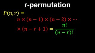 rpermutation  Discrete Mathematics [upl. by Atiuqnahs]