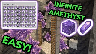 SIMPLE 121 AMETHYST FARM TUTORIAL in Minecraft Bedrock MCPEXboxPS4Nintendo SwitchPC [upl. by Minsat]