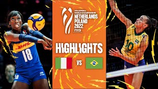 🇮🇹 ITA vs 🇧🇷 BRA  Highlights Phase 2 Womens World Championship 2022 [upl. by Johny]