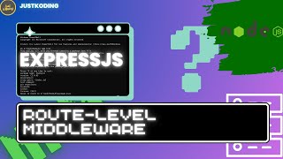 ExpressJS untuk Pemula 19  Middleware Route Level Middleware ExpressJS [upl. by Wilmar]