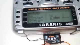 How to setup 16 channels on FrSky X8R using SBUS [upl. by Haleigh]