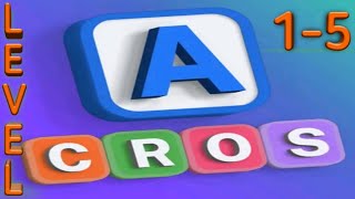 Acrostics  Cross Word Puzzles Level 1 2 3 4 5 Android iOS Gameplay and Walkthrough By Severex [upl. by Zimmer]