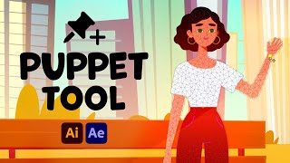 After Effects Puppet Tool Tutorial  Import Vectors from Illustrator [upl. by Nylemaj660]