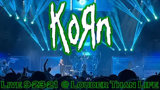 KORN Live  Louder Than Life FULL CONCERT 92321 Louisville KY 60fps [upl. by Misha]