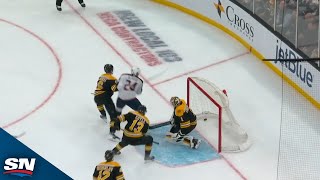 Blue Jackets Mathieu Olivier Buries ShortHander Minutes After Scrap [upl. by Ahsratan286]