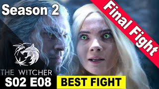 The Witcher Season 2 Episode 8  BEST FIGHT SCENE  Final FIGHT Scene – Ciri vs Geralt [upl. by Eignat]