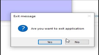 C Tutorial  message box exit application [upl. by Asilec788]