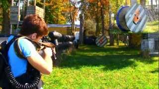 Tippmann X7 Phenom EGrip Fully Auto Firing Demo [upl. by Shannan474]