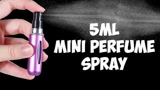 5ML MINI PERFUME SPRAY Aliexpress  UNBOXING amp TEST [upl. by Kieffer4]