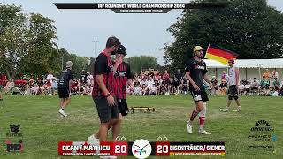 2024 IRF Roundnet World Championships  Mens Indy SF  DeanMatheiu vs EisenträgerSiemer CVOD [upl. by Akemet940]