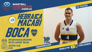 Básquet en vivo  Hebraica Macabi URU vs Boca  Grupo C  Fecha 1 BCLAmericas 2324 [upl. by Buskus]