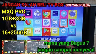 TV BOX ANDROID MXQ PRO 4K 16GB256GB vs 1GB8GB [upl. by Alokin937]