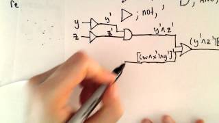 Logical Gates  Drawing a Circuit that Corresponds to a Boolean Expression   Part 4 [upl. by Nahtahoj]