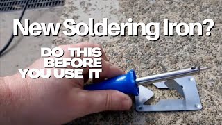 How To Prepare Your Soldering Iron for use [upl. by Odragde]