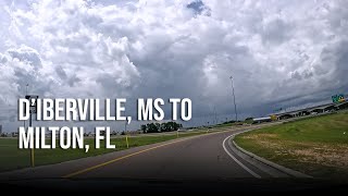 Road Trip  DIberville MS to Milton FL  4K Driving [upl. by Benedix434]