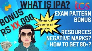 what is IPA About TCS Xplore Program Exam PatternBonudresourseshow to get 80 [upl. by Pillsbury]