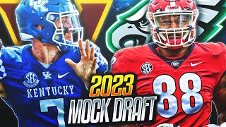 Post FREE AGENCY 2023 NFL Mock Draft with Trades  HUGE NFC East Trades [upl. by Jolenta]