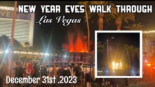 New year eve las vegas 31122023 walking tour night [upl. by Salvucci]