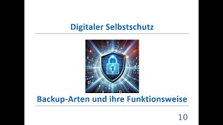 Digitaler Selbstschutz  BackupArten und ihre Funktionsweise [upl. by Eimmat]