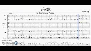 Darling in the Franxx OST  cAGE by Tachibana Asami MuseScore 21 Short Cover [upl. by Kachine]