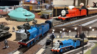 Bachmann James Edward and Gordon take over MARRS club layout at GSMTS [upl. by Eicyal]