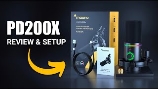 🎙️ Maono PD200X USBXLR Dynamic Microphone InDepth Review and Setup Guide [upl. by Dever]