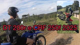 DT 200R e CRF 250F 2025 na trilha [upl. by Strader792]